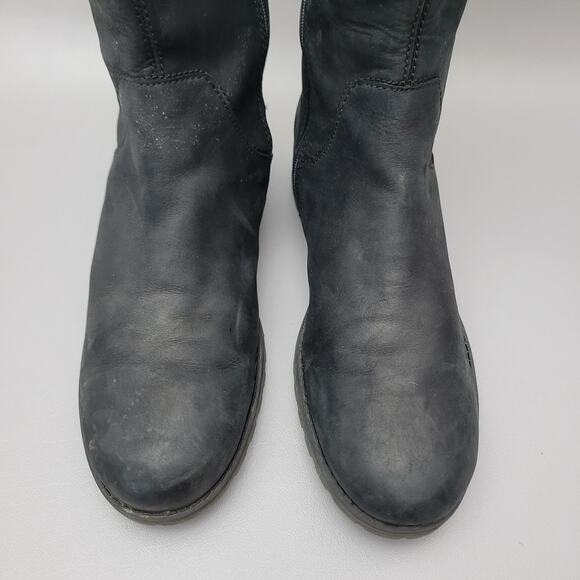 Clarks Marana Trudy Womens Knee High Boot Leather Size 9 Side Zip Stretch Calf - Picture 8 of 15